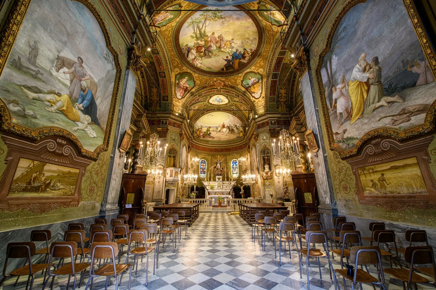Chiesa Parrocchiale di Santa Maria Assunta - Le parabole del buon Samaritano e del figlio prodigo
